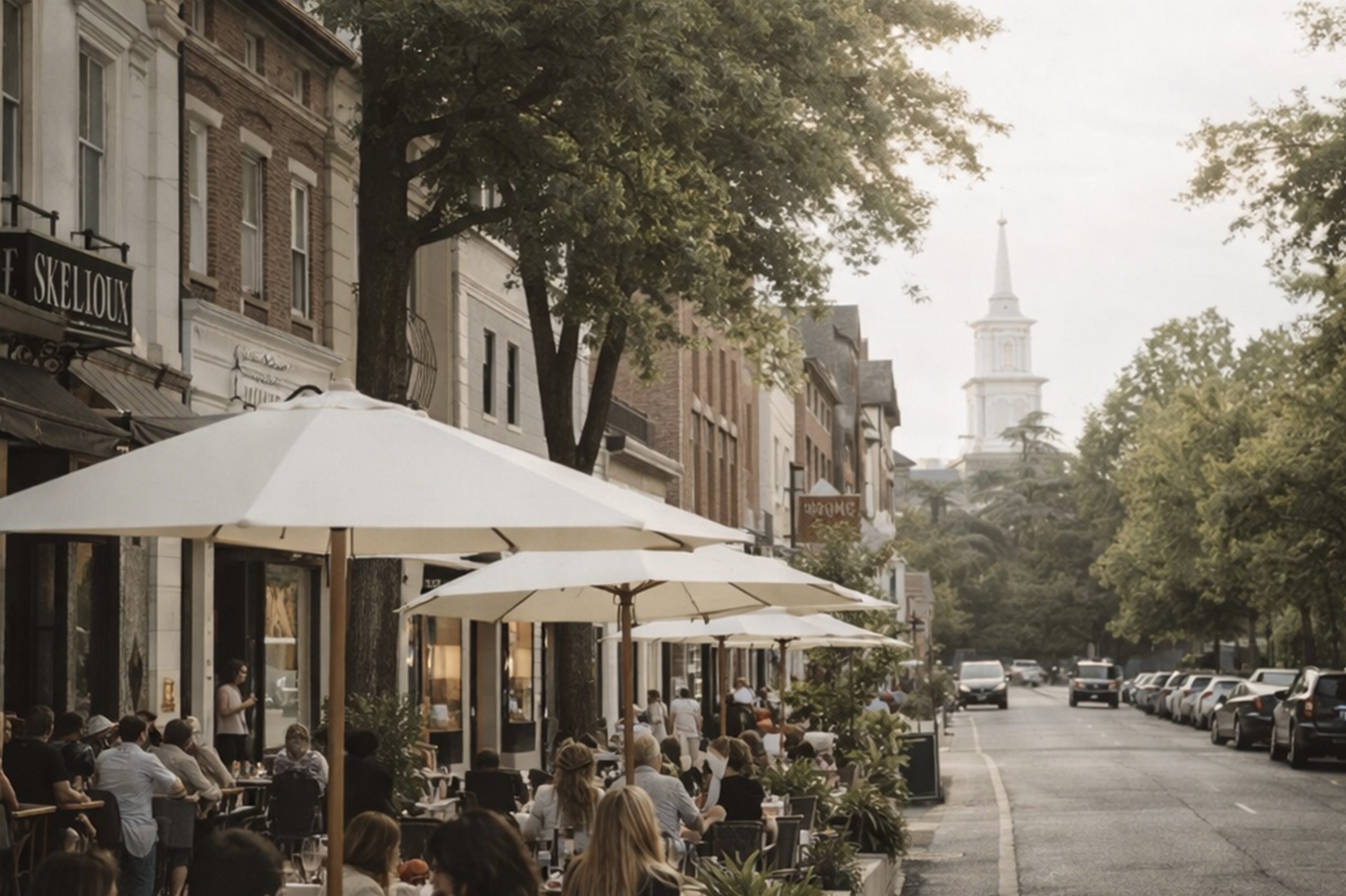 Walkable shops in Greenwich Avenue at Central Greenwich CT Neighborhood
